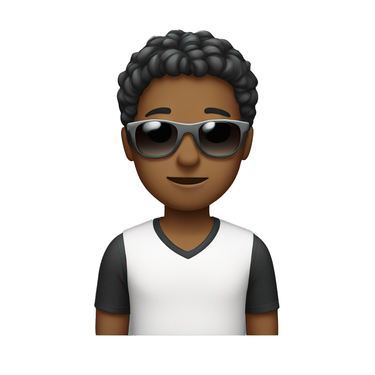 Boy with sunglasses emoji
