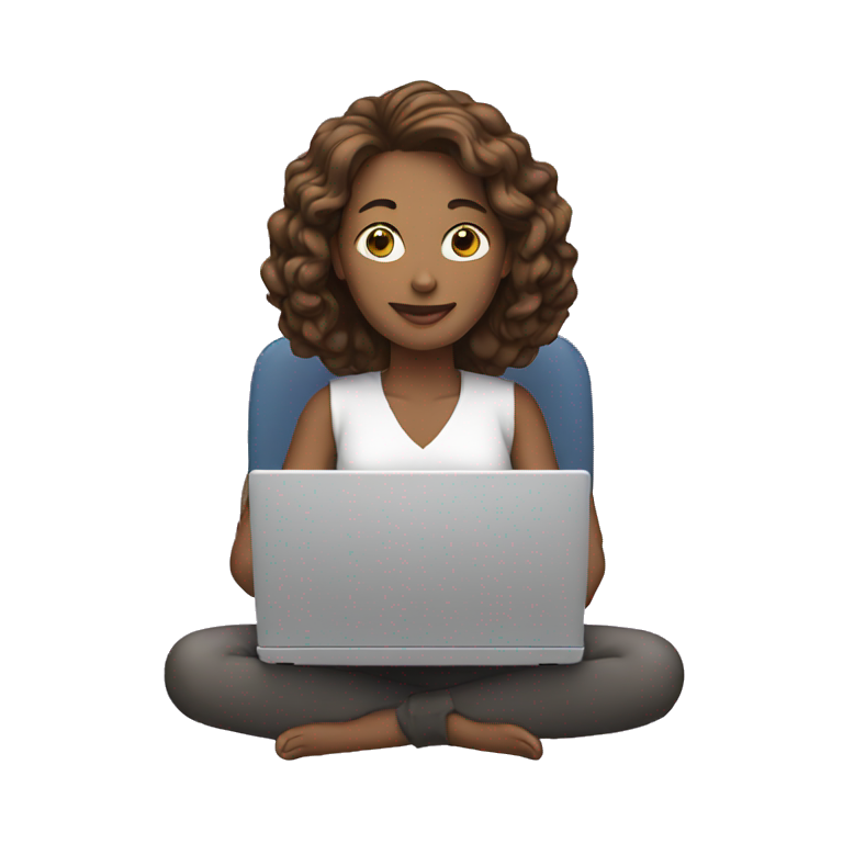 woman in laptop emoji