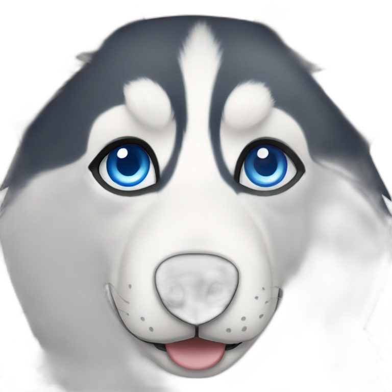 husky blue eyes emoji