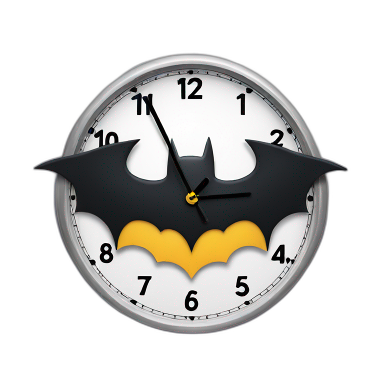 batman clock emoji