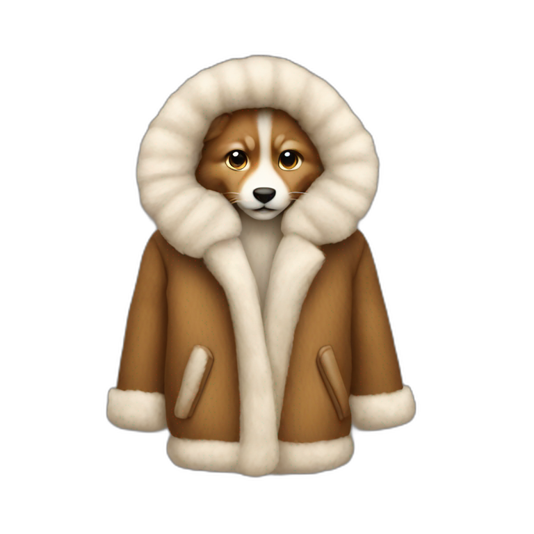 Fur coat emoji