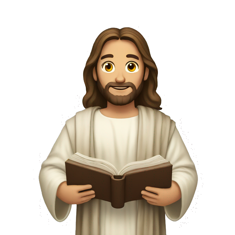 jesus holding bible emoji