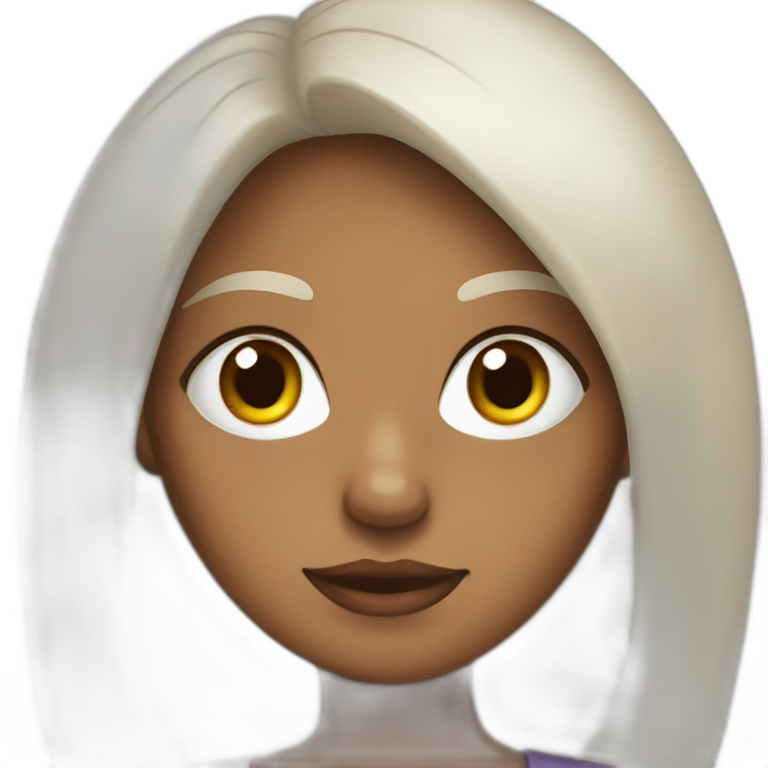 Woman big eyes emoji