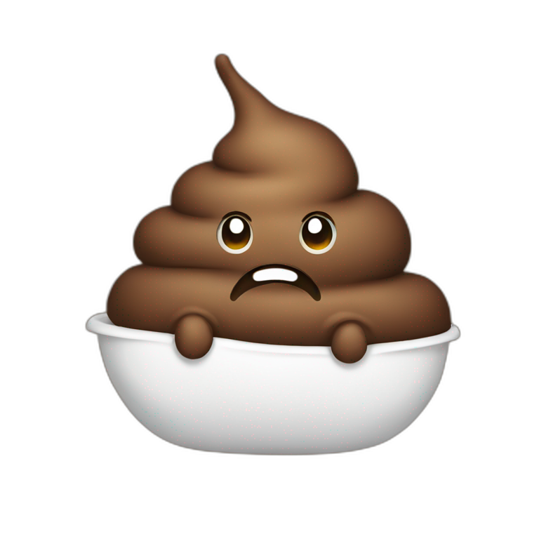 poop that is pooping emoji
