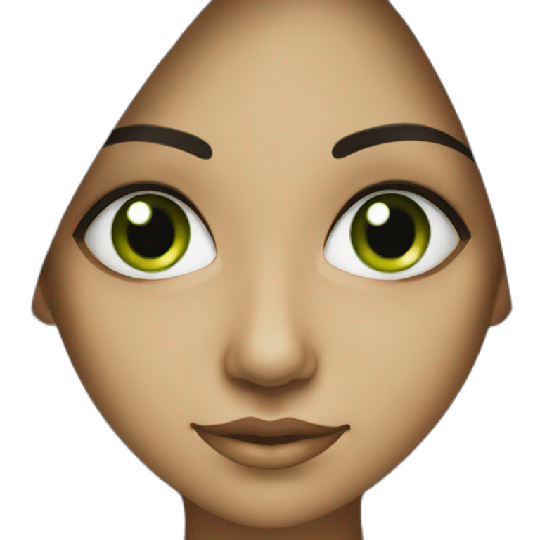 green eyed indian girl emoji