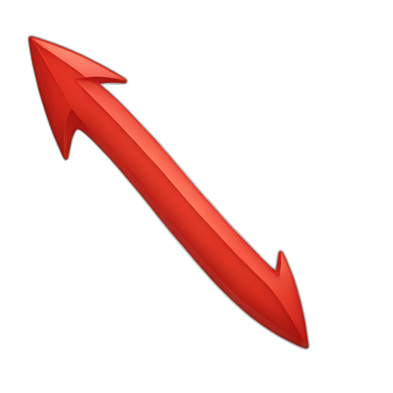a red curved arrow emoji