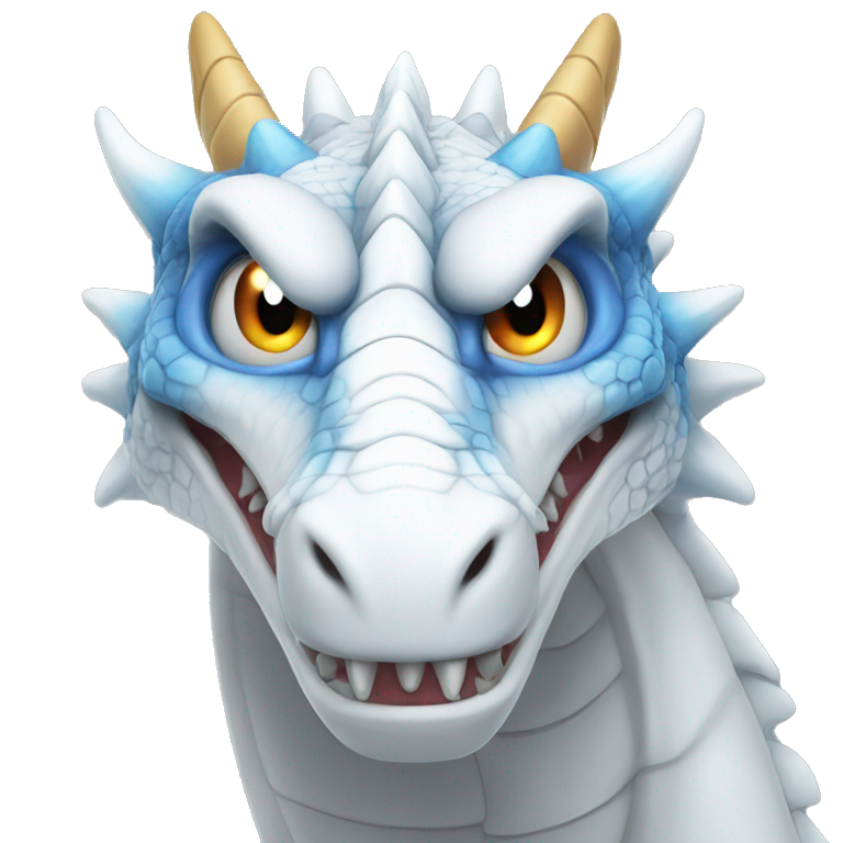 blue eyes white dragon angry emoji