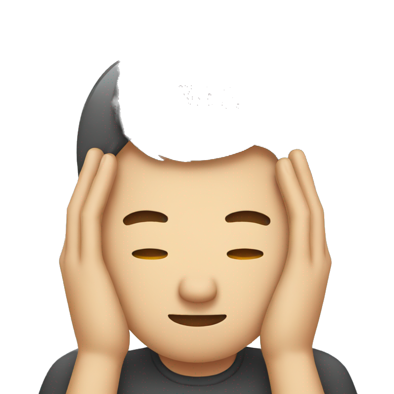man hands on head emoji