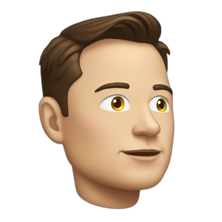 Elon musk in tesla emoji