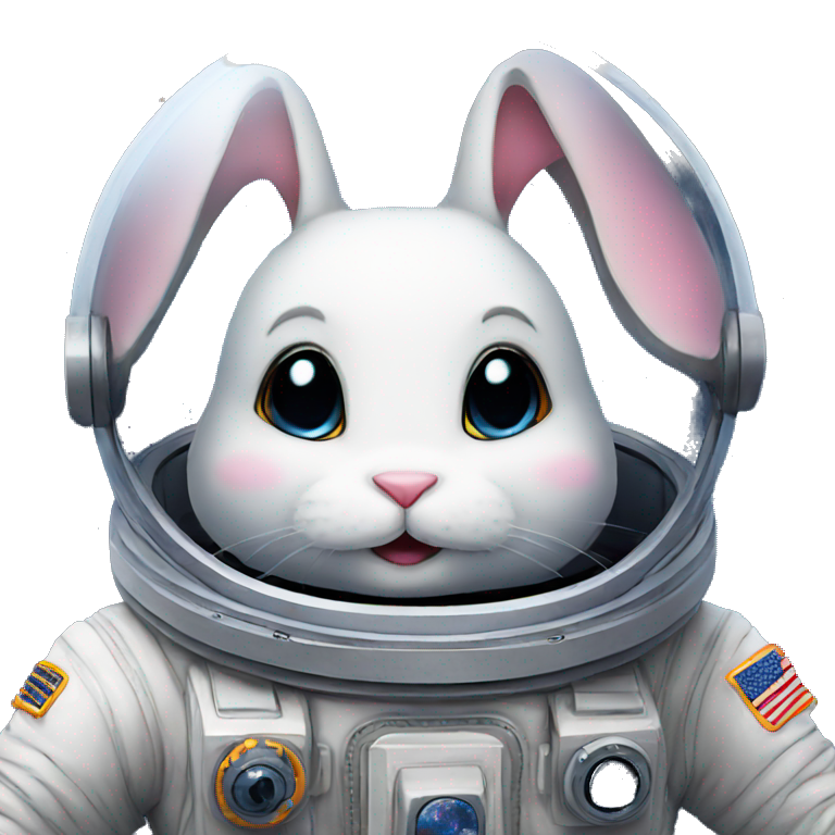 Bunny in space emoji