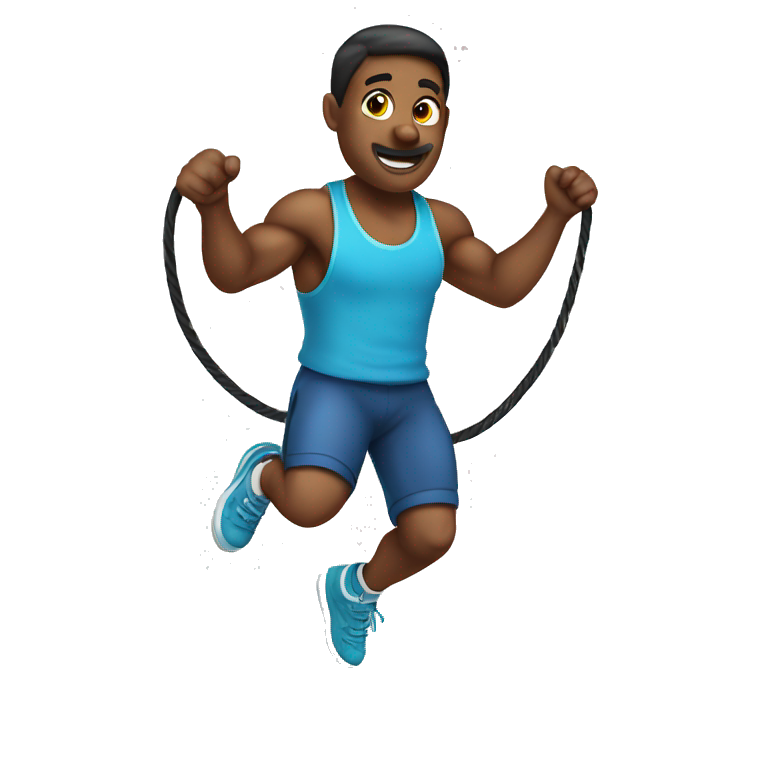 man jumping rope emoji