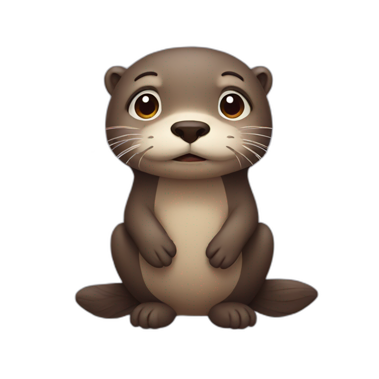 sad otter emoji