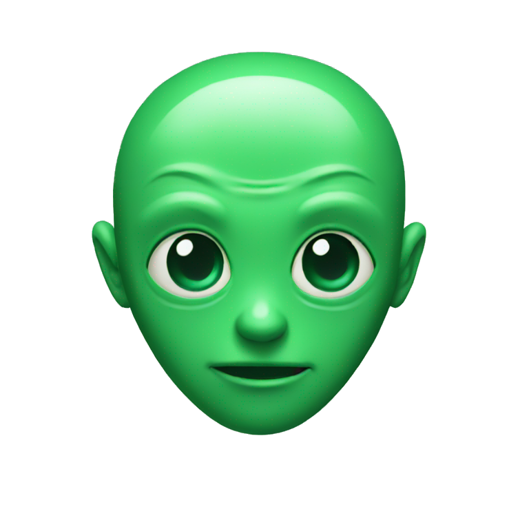 Alien green emoji