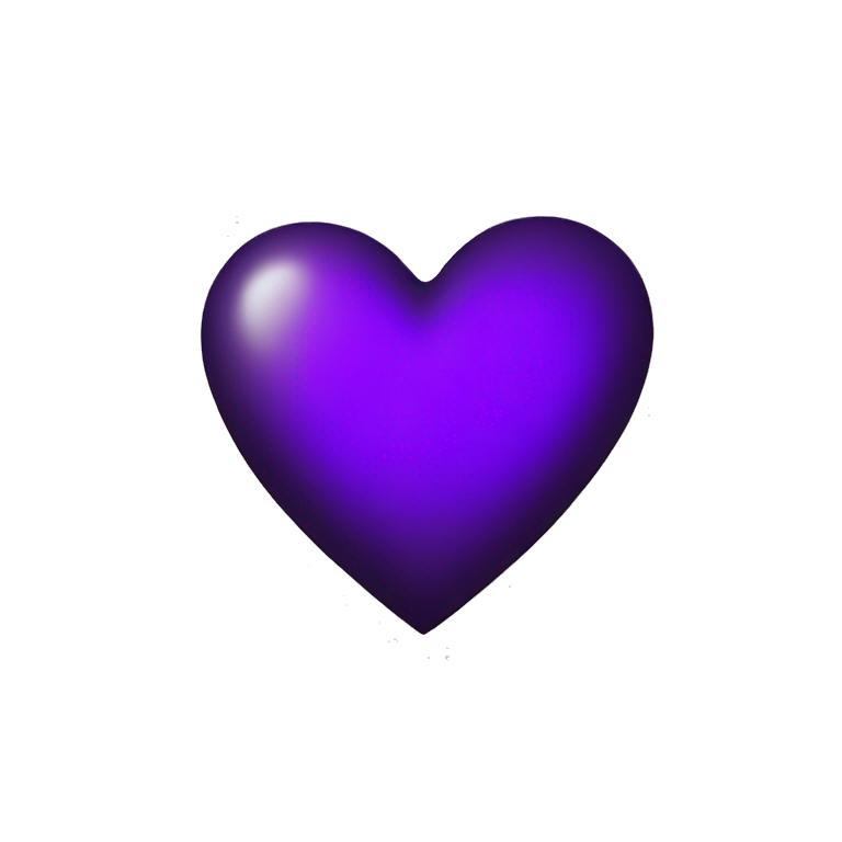 Black heart half purple heart emoji