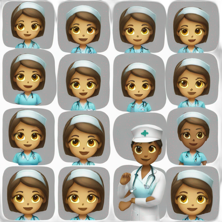 nurse at work emoji