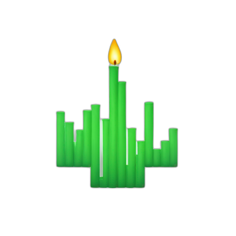 green chart candlesticks emoji