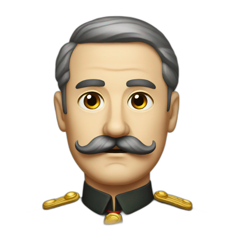 german dictator wwii mustache emoji
