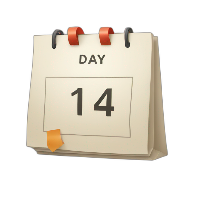 calendar day 1  emoji