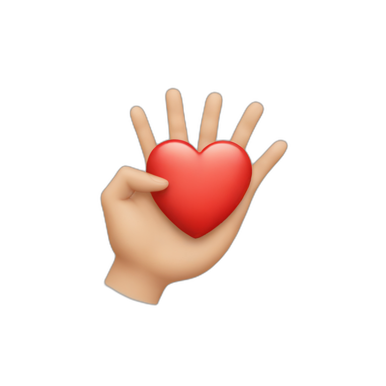 heart with fingers emoji