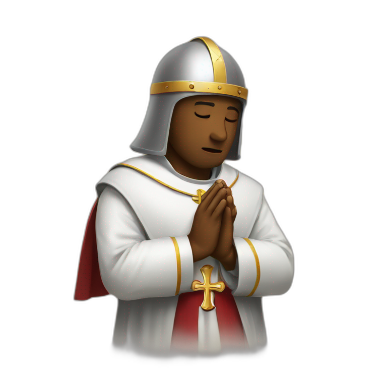 Knights Templar praying emoji