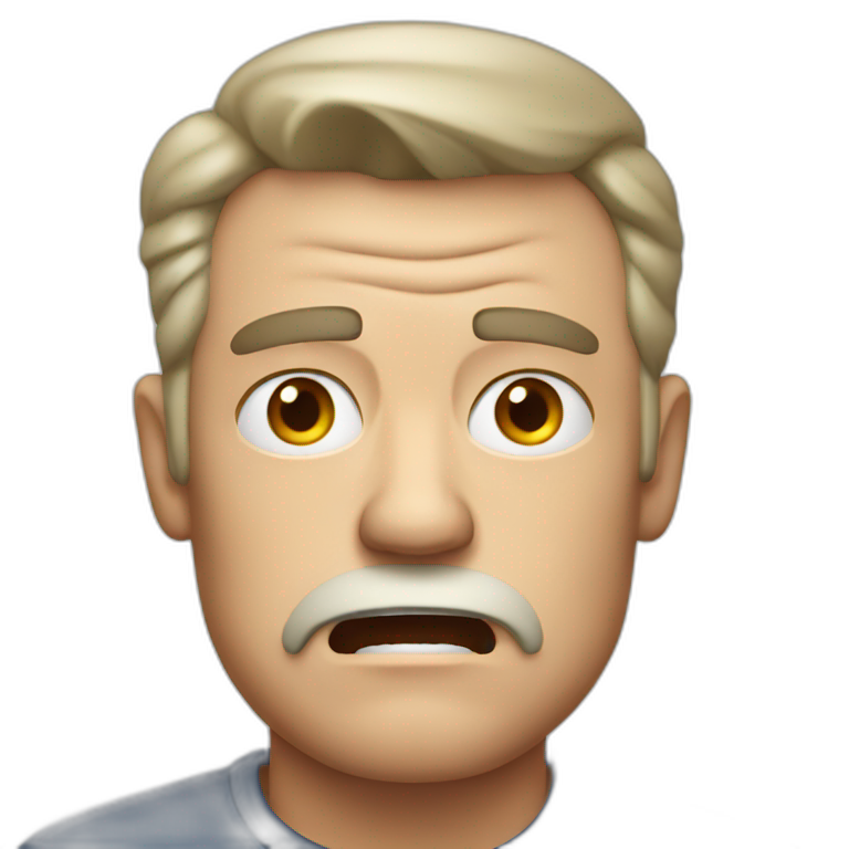 Angry white dad emoji