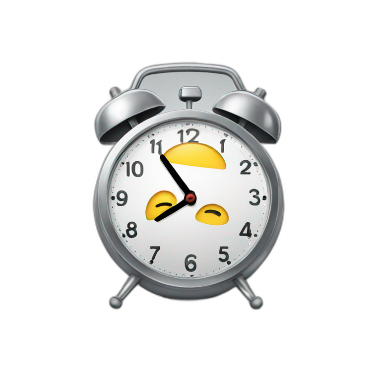 broken alarm clock emoji