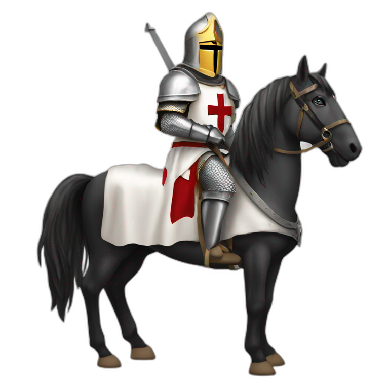 Knights Templar with horse emoji