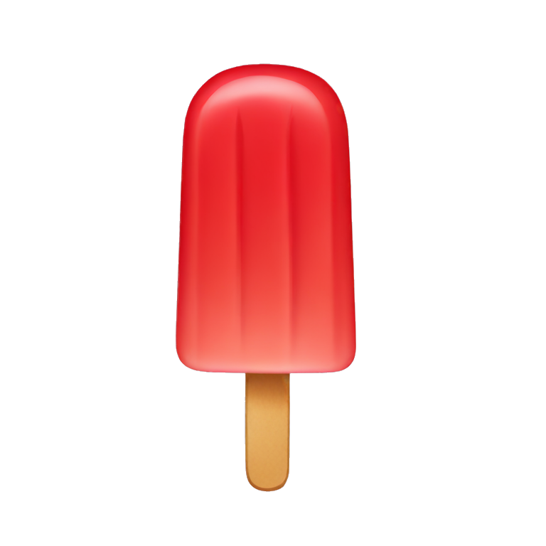 red ice pop emoji