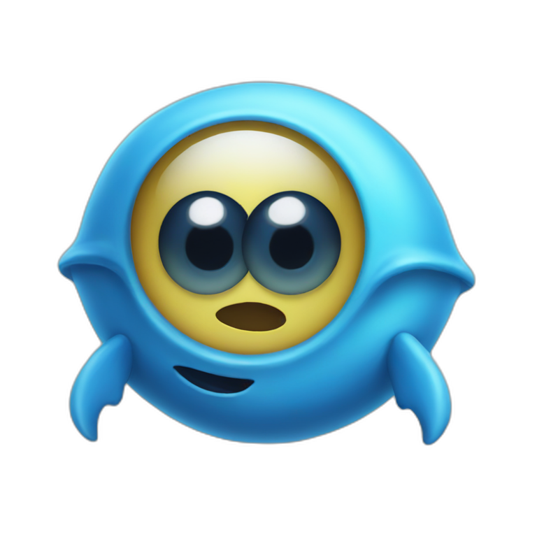 one eyed blue floating creature emoji