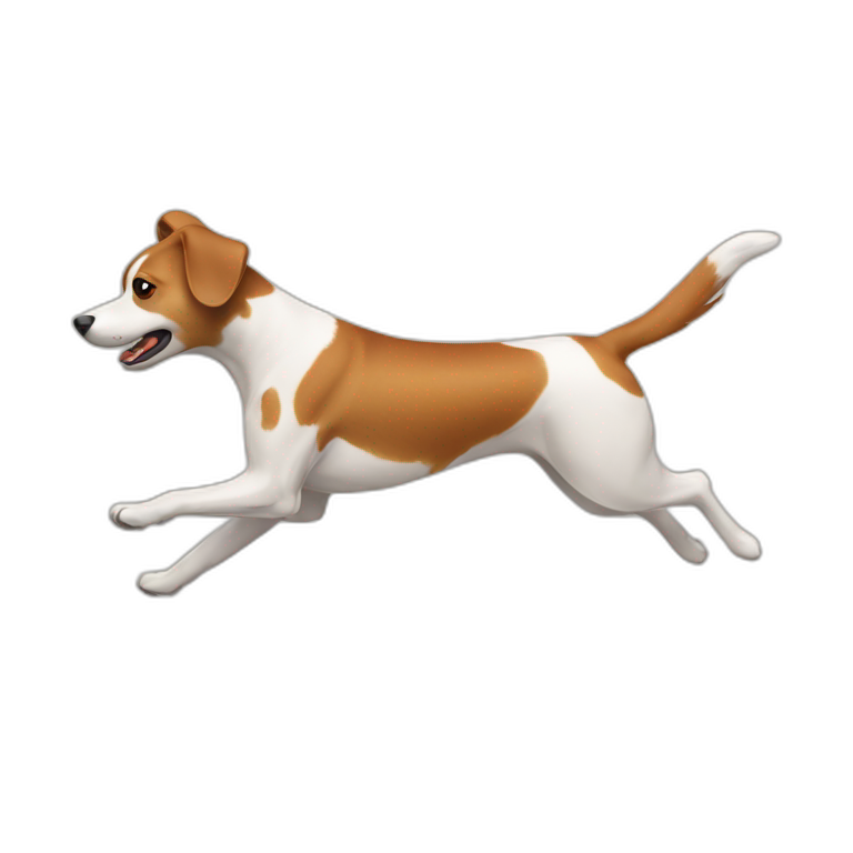 running dog small emoji