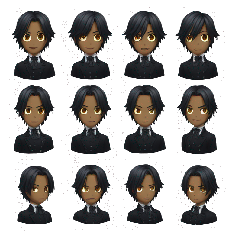Black butler emoji