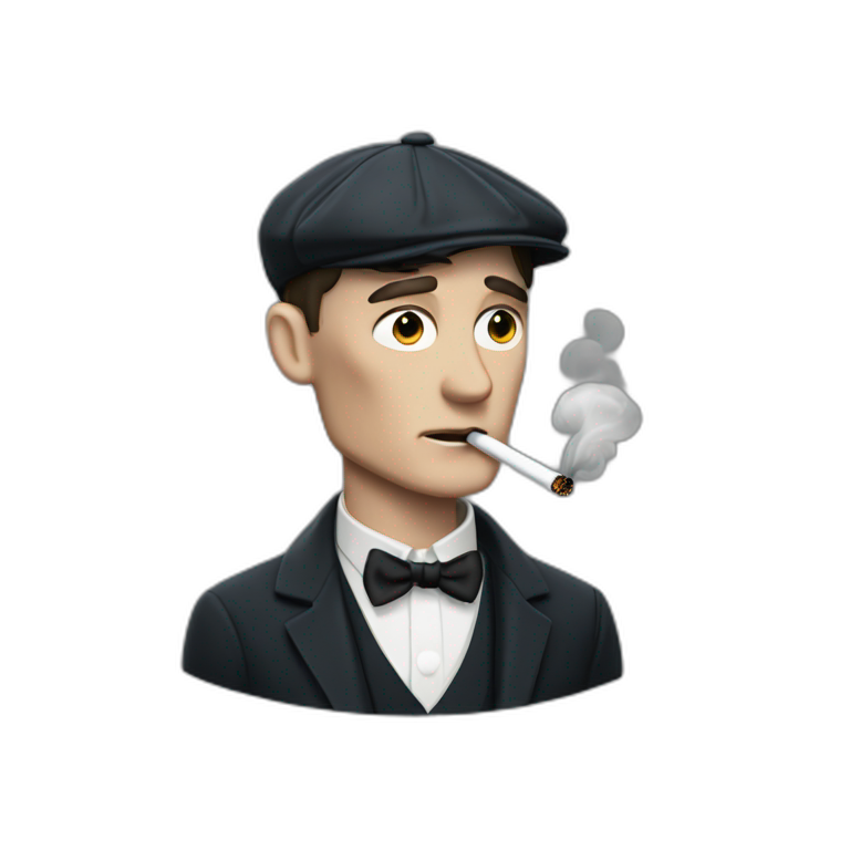 Tommy shelby smoke a cigarette emoji