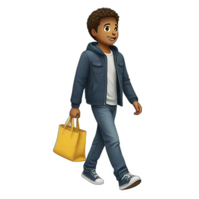 a boy walk emoji