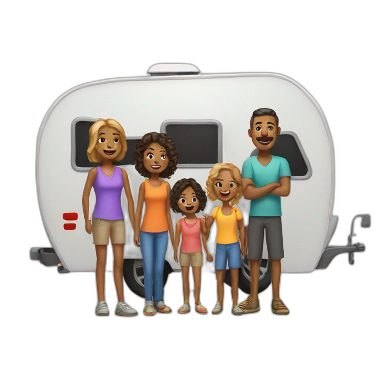 camper family emoji