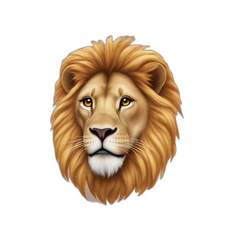 Lion sur une maison emoji