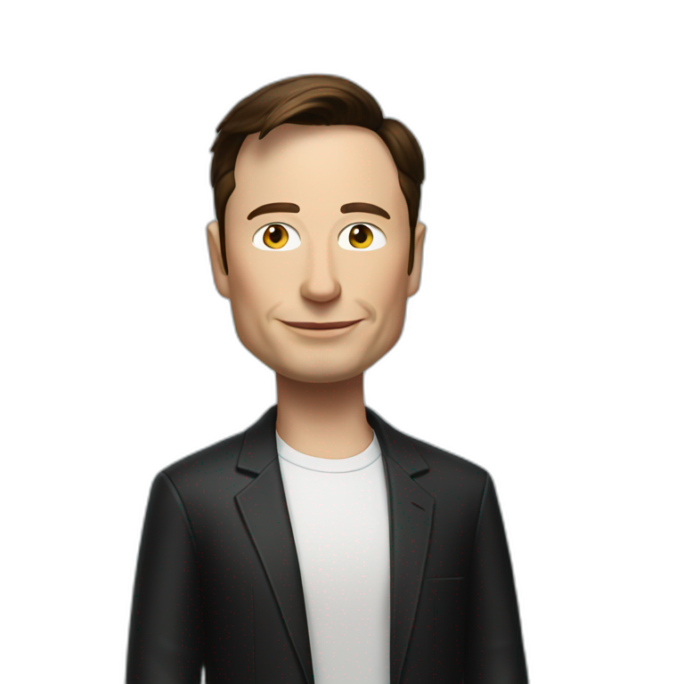 Elon musk in steve jobs outfit emoji