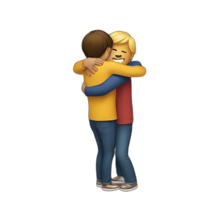 A hug emoji
