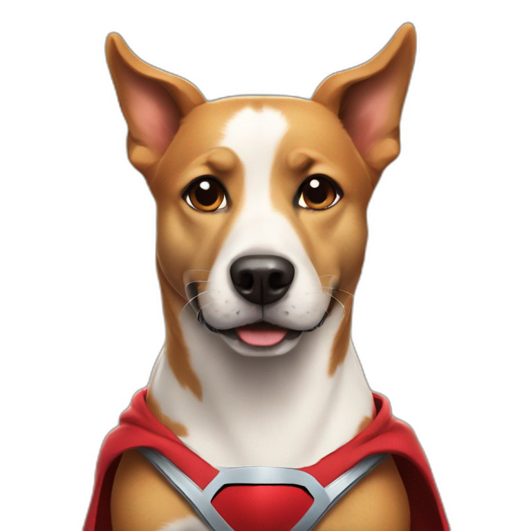 A super hero dog emoji