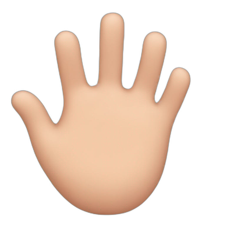 Coeur de main emoji