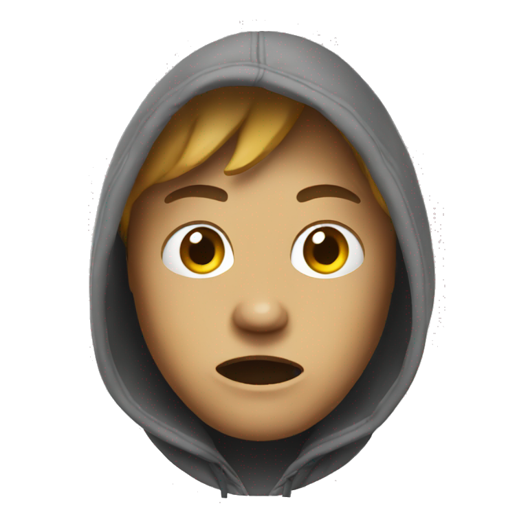 cursed hoodie emoji emoji