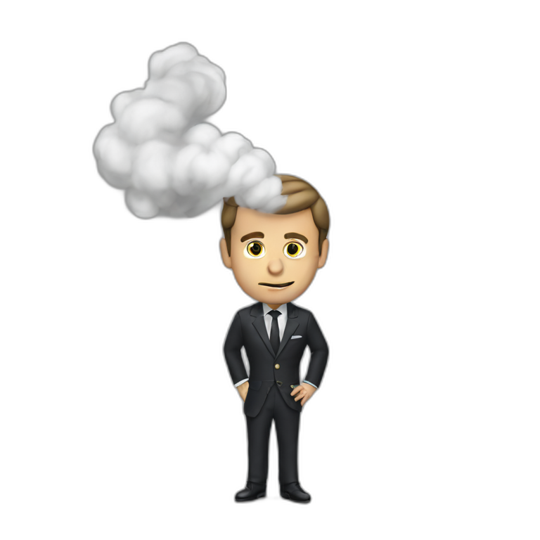 macron smoke emoji