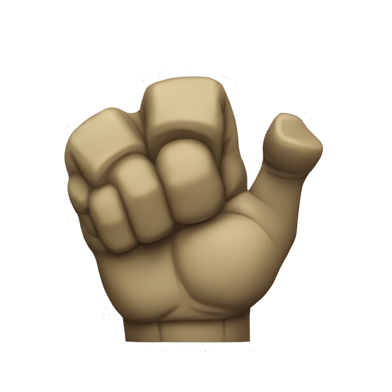 helldiver right raised fist palm inside emoji