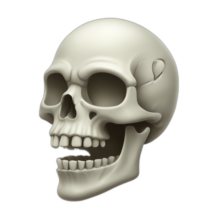 Heart skull emoji