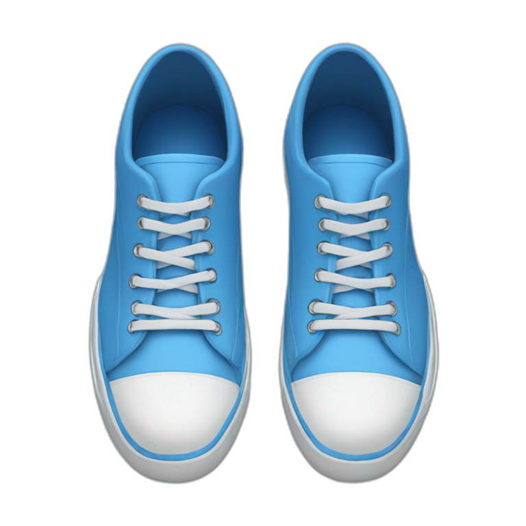 Blue shoes emoji