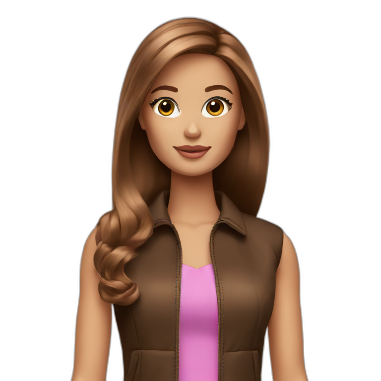 Brown haired Barbie  emoji