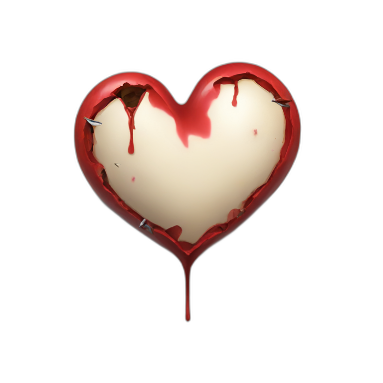 bullet wounded heart emoji