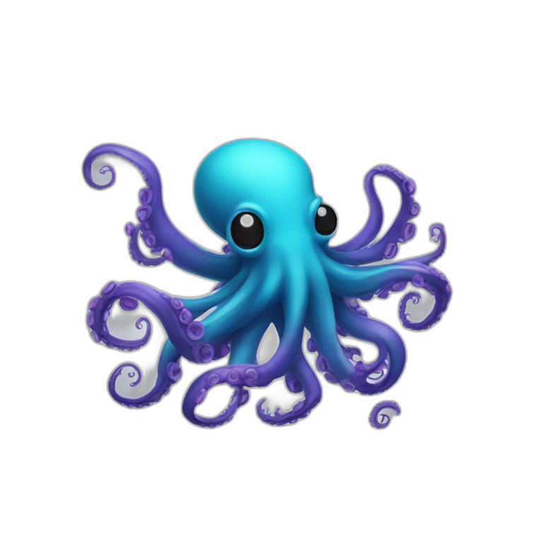octopus spitting ink emoji