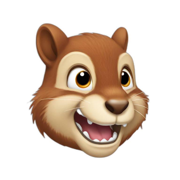 squirrel with sharp teeth emoji