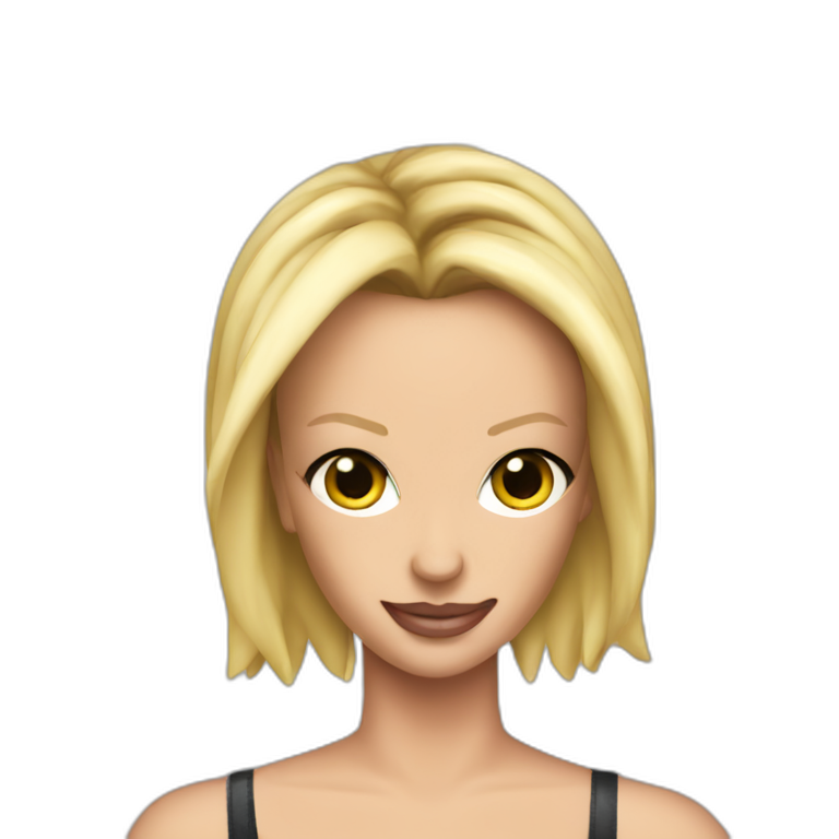 Britney Spears whit two knives emoji