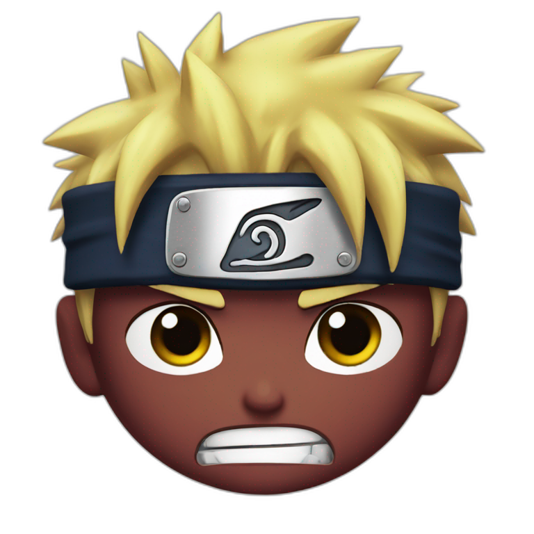 Naruto in angry  emoji